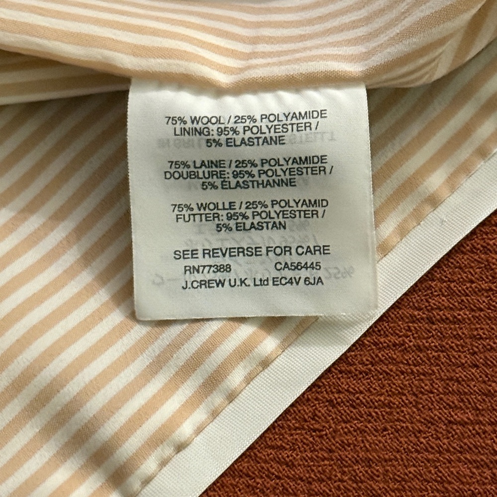 J. Crew Double Cloth double breasted pea coat - Picture 8 of 9